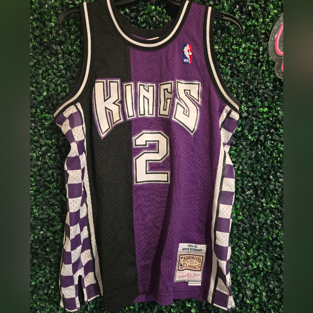 Mitchell & Ness Kings Jersey - Purple and Black